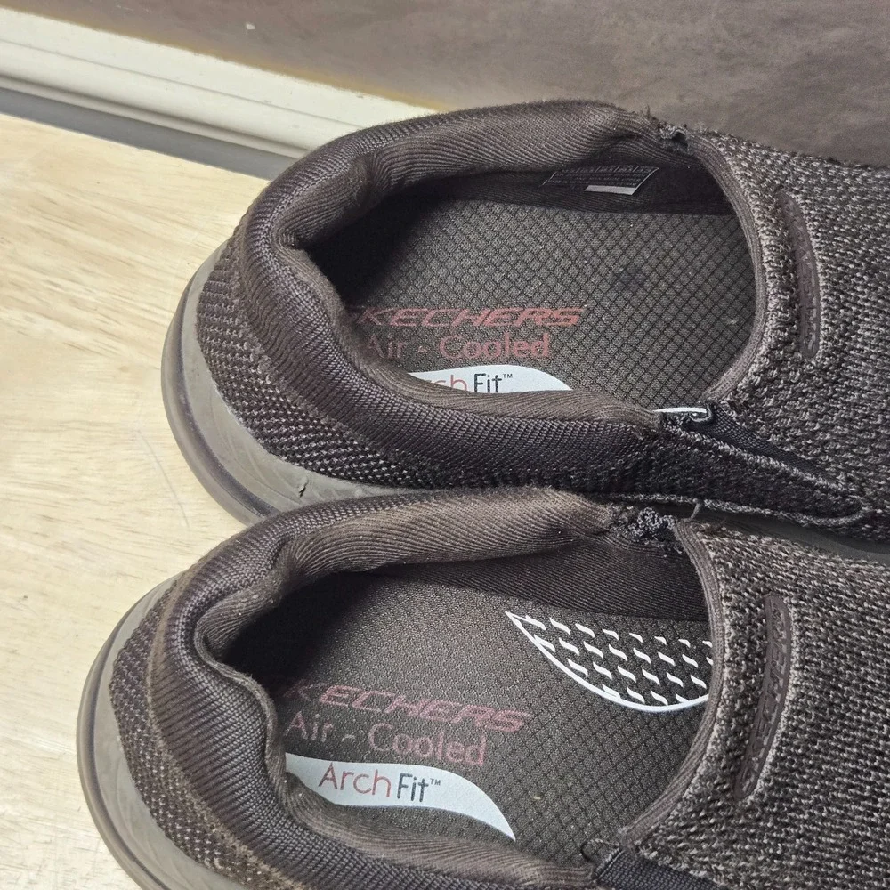 Skechers Men's Arch Fit Motley - Vaseo Casual Slip On Shoes 204495 Brown Sz 11.5
